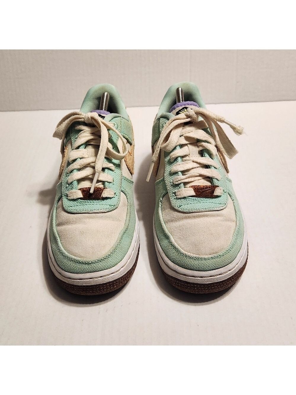 Nike Air Force 1 Low Happy Pineapple Canvas Sneakers Green Size 6 - Picture 5 of 11